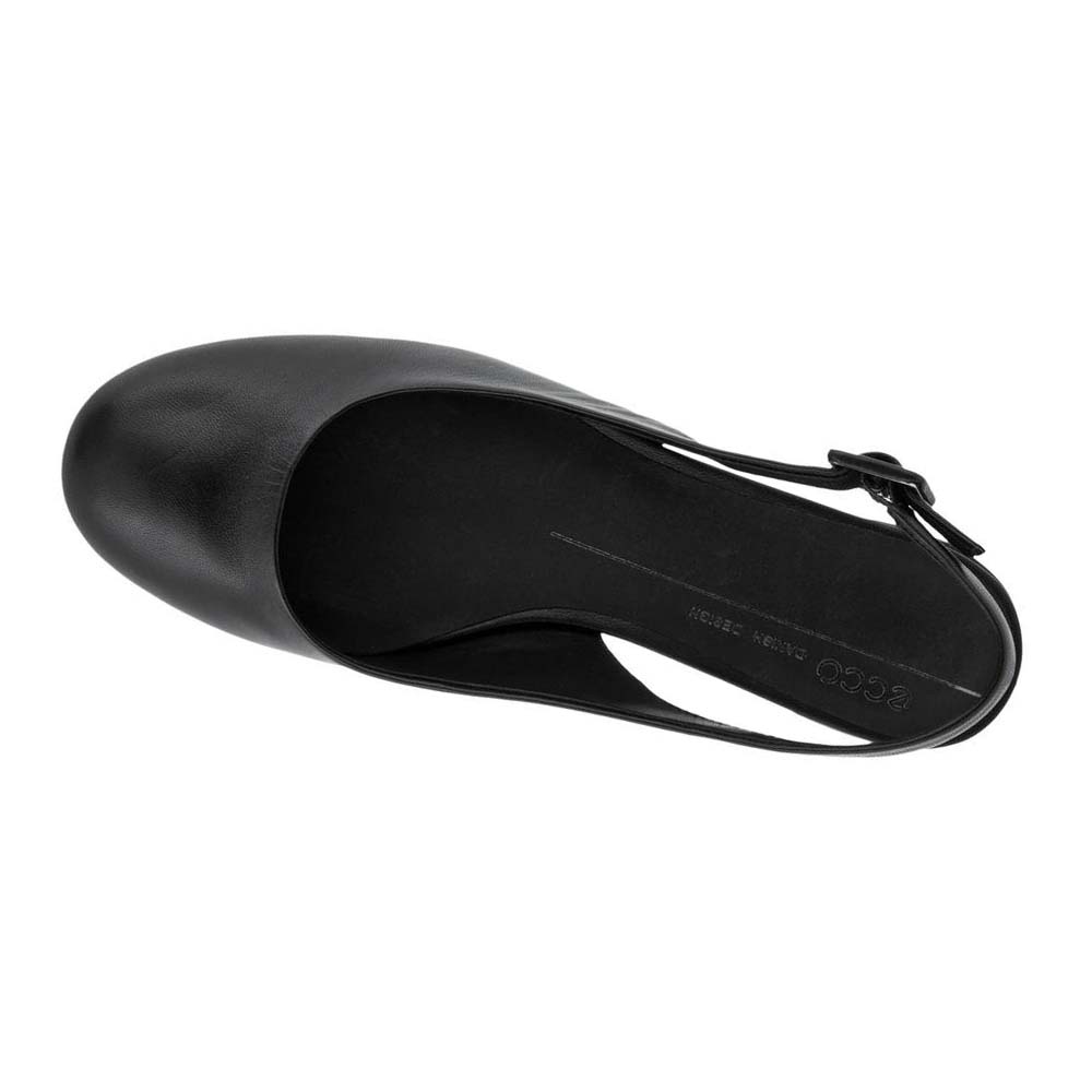 Ecco Anine Sling-back Ballerinasko Dame Svarte | NO 6UZG